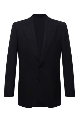 Шерстяной пиджак Tom Ford. Цвет: синий