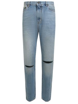 Рваные джинсы SAINT LAURENT. Цвет: синий