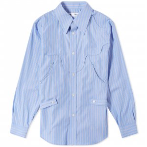 Рубашка Toga Stripe Cotton, светло-синий Pulla