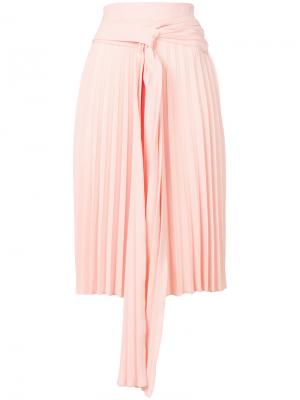 Плиссированная юбка Ioana Ciolacu. Цвет: розовый