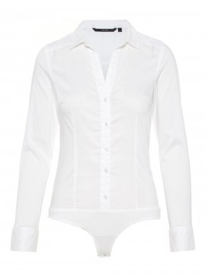 Блуза боди LADY, натуральный белый Vero Moda