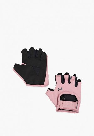 Перчатки для фитнеса Under Armour UA WOMENS TRAINING GLOVE. Цвет: розовый