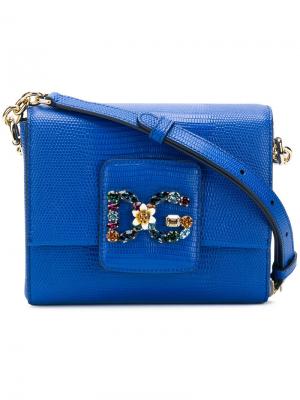 Мини-сумка через плечо DG Millennials Dolce & Gabbana. Цвет: синий