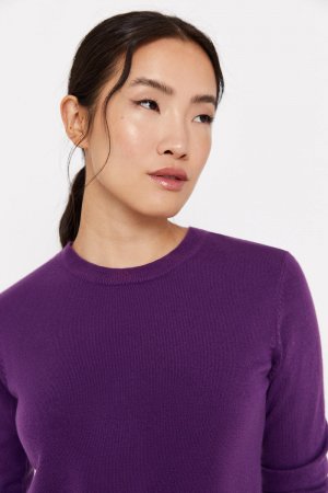 Мягкий вязаный свитер , фиолетовый Cortefiel