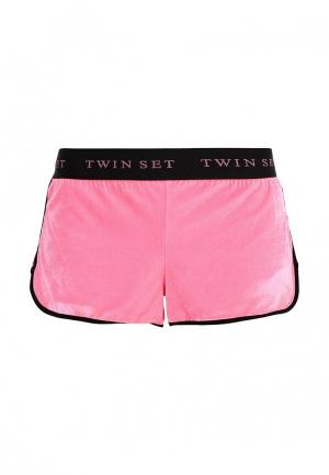 Шорты спортивные Twin-Set Simona Barbieri TW005EWPLP33. Цвет: розовый