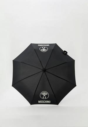 Зонт складной Moschino. Цвет: черный