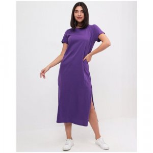 Платье, размер 50, фиолетовый HappyFox. Цвет: фиолетовый