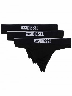 Комплект из трех трусов-брифов Diesel. Цвет: черный