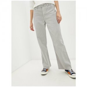 Прямые хлопковые джинсы Incity, цвет светло-серый, размер 29W/32L INCITY. Цвет: серый
