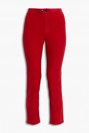 Укороченные замшевые брюки узкого кроя Mofira ISABEL MARANT, красный Marant