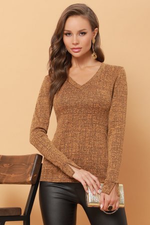Пуловер DSTrend. Цвет: светло-коричневый