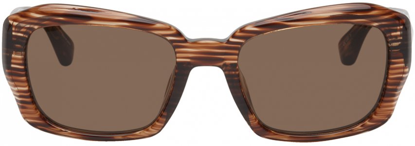 Черепаховые солнцезащитные очки Linda Farrow Edition 73 C6 Dries Van Noten