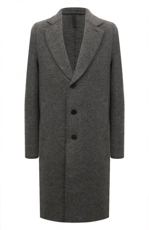 Шерстяное пальто Harris Wharf London. Цвет: серый