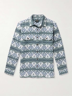 Рубашка из хлопково-жаккардового жаккарда с начесом Beach Shack PENDLETON, синий Pendleton