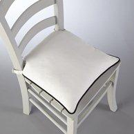 Подушка для стула La Redoute Interieurs. Цвет: белый/ черный,жемчужно-серый/светло-розовый,серо-бежевый/серо-коричневый,серо-коричневый/серо-бежевый