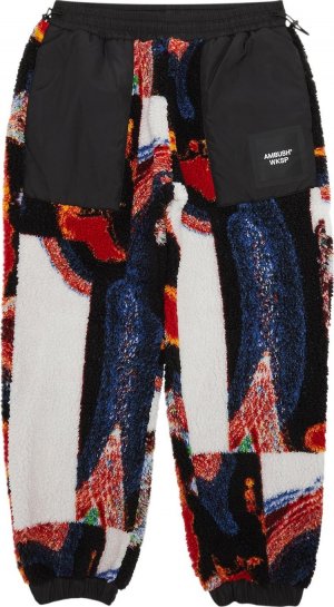 Спортивные брюки Teddy Jacquard Sweatpants 'Multicolor/Black', разноцветный Ambush