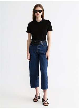 Прямые женские джинсовые брюки цвета индиго с высокой талией и стандартным кроем Aeropostale