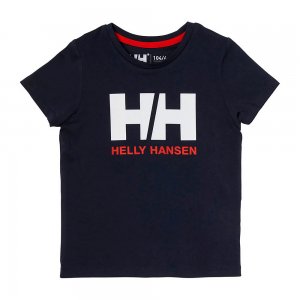 Детская футболка Logo T-Shirt Helly Hansen. Цвет: темно-синий