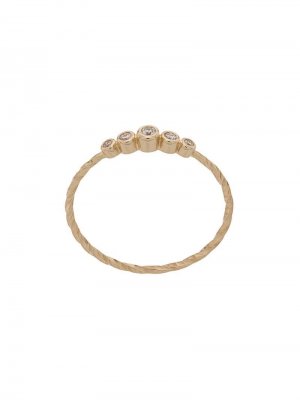 Золотое кольцо Ally с бриллиантами Maria Black. Цвет: золотистый