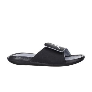 Air  Hydro 6 Retro Slide Черные мужские сандалии Белый-Волчий-Серый 881473-011 Jordan