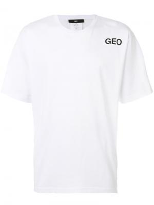 Футболка с логотипом Geo. Цвет: белый