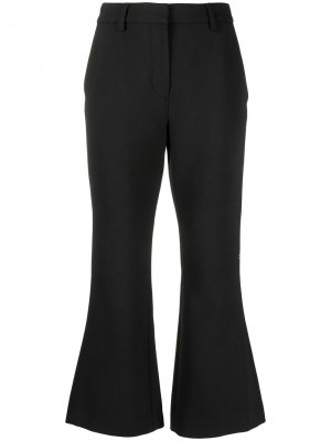 Расклешенные брюки из шерсти Shanghai Tang. Цвет: черный