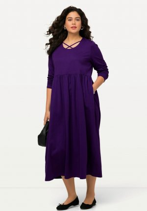 Платье из джерси LANGARM , цвет tiefes violett Ulla Popken