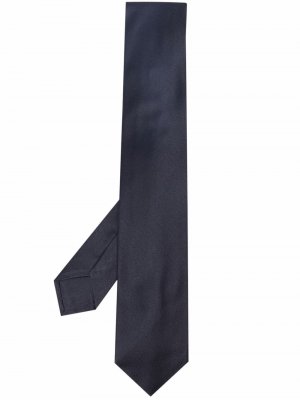 Атласный галстук Barba. Цвет: синий