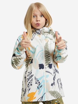 Куртка софтшелл для девочек , Бежевый, размер 146 Outventure. Цвет: бежевый