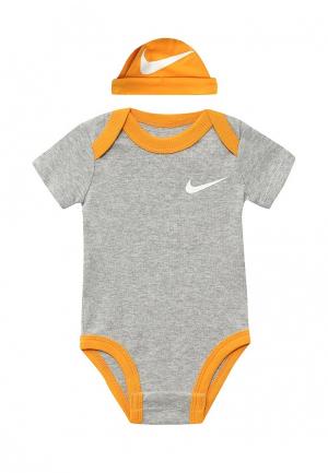 Комплект для новорожденного Nike. Цвет: серый