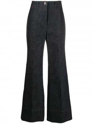Расклешенные джинсы с завышенной талией Victoria Beckham. Цвет: синий