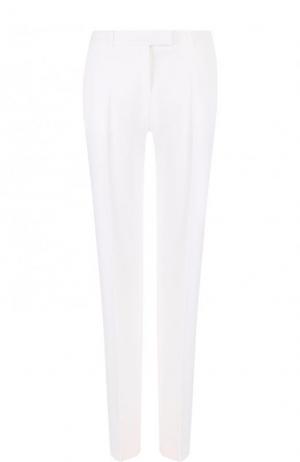 Однотонные брюки прямого кроя со стрелками Michael Kors Collection. Цвет: белый