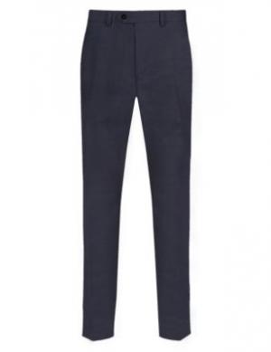 Мужские брюки Linen Miracle™ Collezione. Цвет: темно-синий
