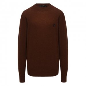 Шерстяной пуловер Acne Studios. Цвет: коричневый