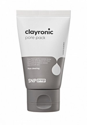 Маска для лица SNP Prep Clayronic Pore Pack Экспресс себум контроль, 55 мл. Цвет: белый