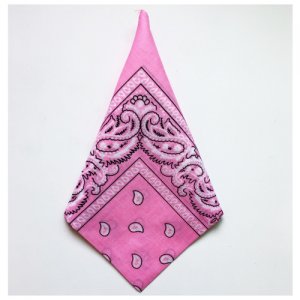 Бандана повязка косынка платок на голову Розовая 54 см Plush Story. Цвет: розовый