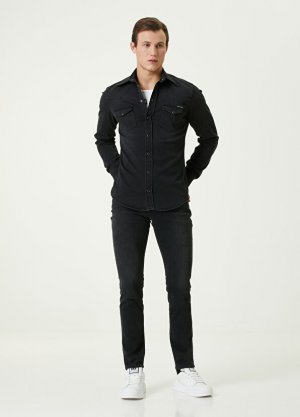 Темно-серые джинсовые брюки скинни essential Dolce&Gabbana. Цвет: серый