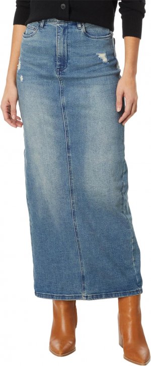 Джинсовая юбка-труба макси с пятью карманами High Street , цвет Blank NYC