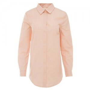 Рубашка, размер 48, оранжевый Minaku. Цвет: оранжевый