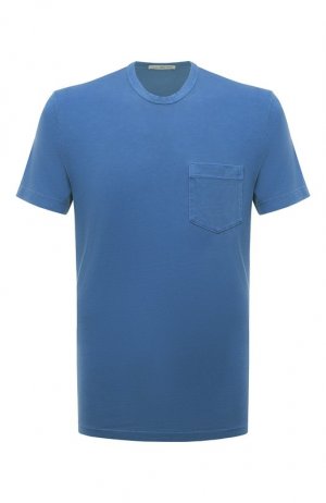 Хлопковая футболка James Perse. Цвет: синий