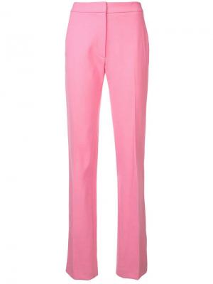 Прямые брюки строгого кроя Carolina Herrera. Цвет: розовый