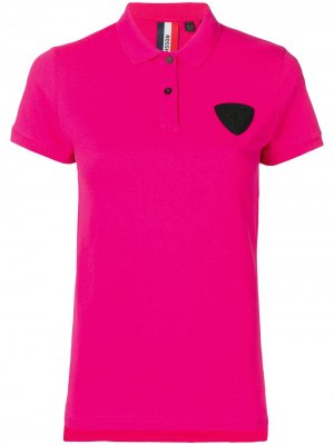 Рубашка-поло с нашивкой Rossignol. Цвет: розовый