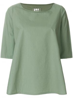 Блузка с укороченными рукавами Labo Art. Цвет: зеленый