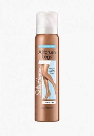 Спрей для ног Sally Hansen Тонирующий Airbrush Legs, тон tan glow. Цвет: коричневый