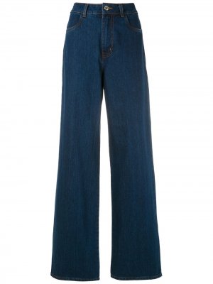 Расклешенные брюки Egrey. Цвет: синий