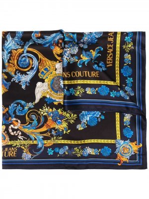 Платок Versailles с принтом Versace Jeans Couture. Цвет: синий