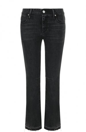 Укороченные расклешенные джинсы с потертостями RTA. Цвет: серый