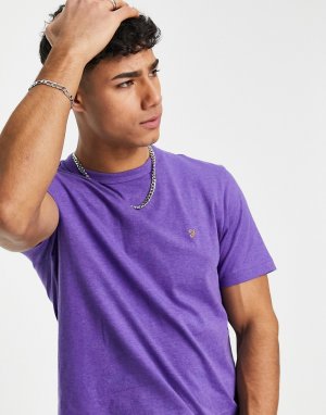 Фиолетовая футболка -Голубой Farah