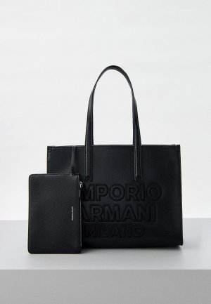 Сумка и кошелек Emporio Armani. Цвет: черный