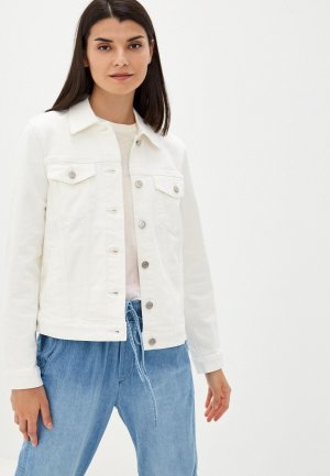 Куртка джинсовая Gap. Цвет: белый
